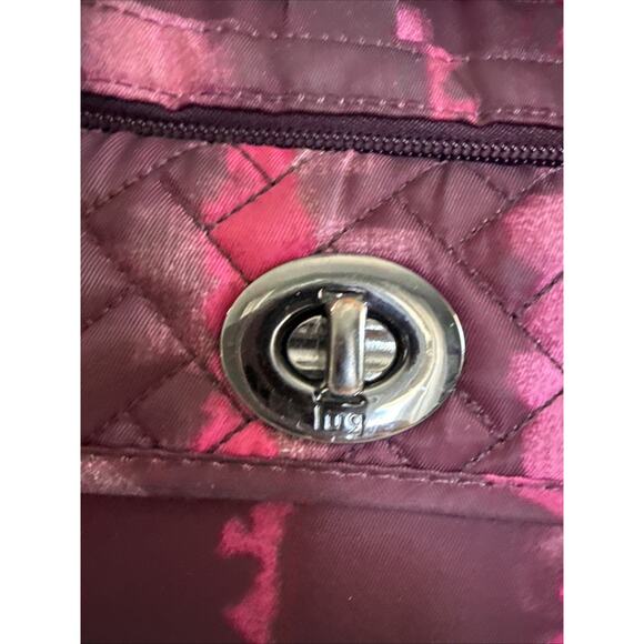 Pink Magenta Lug SWITCH Mini‎ Crossbody Belt Bag Wristlet 6x9 Nylon Tie Dye - Picture 3 of 16